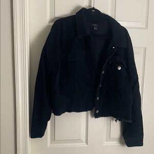 Forever 21 Black Corduroy Outerwear
